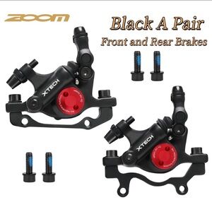 XTECH HB100 MTB Hydraulic Disc Brake Calipers Front Rear 160mm Folding Pull Wire